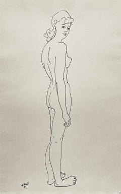Vintage Figure Study, 24 Drawings by Henry Strater