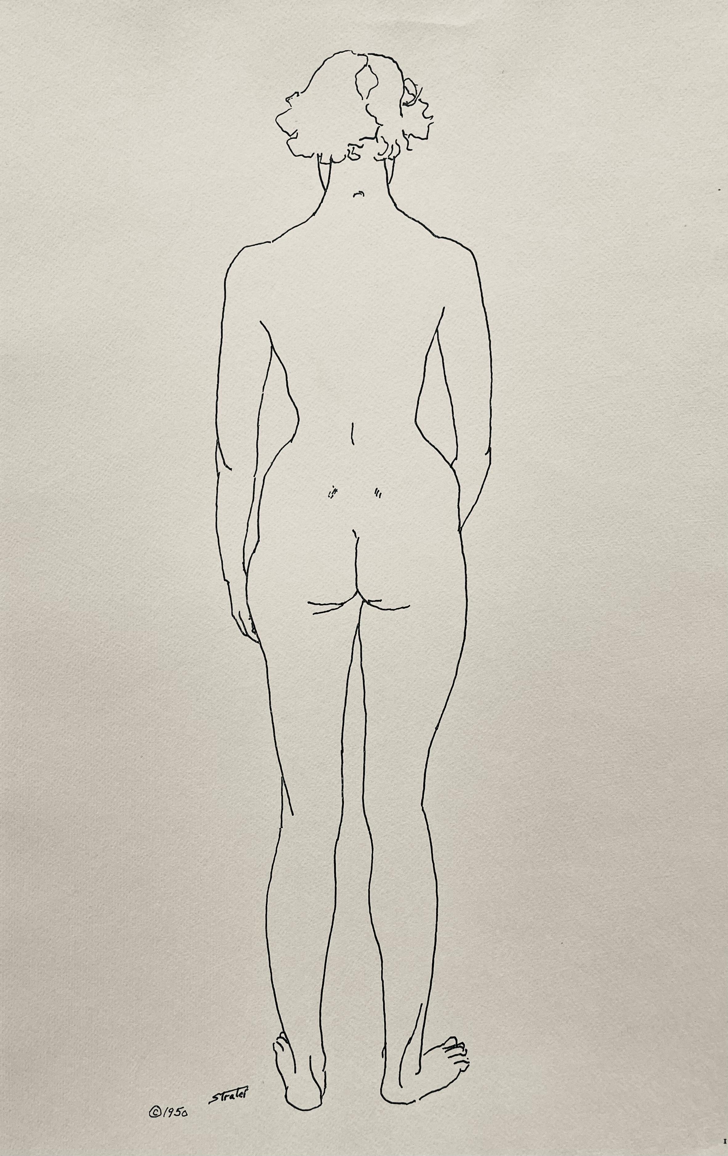 Straight Back, 24 Drawings by Henry Strater