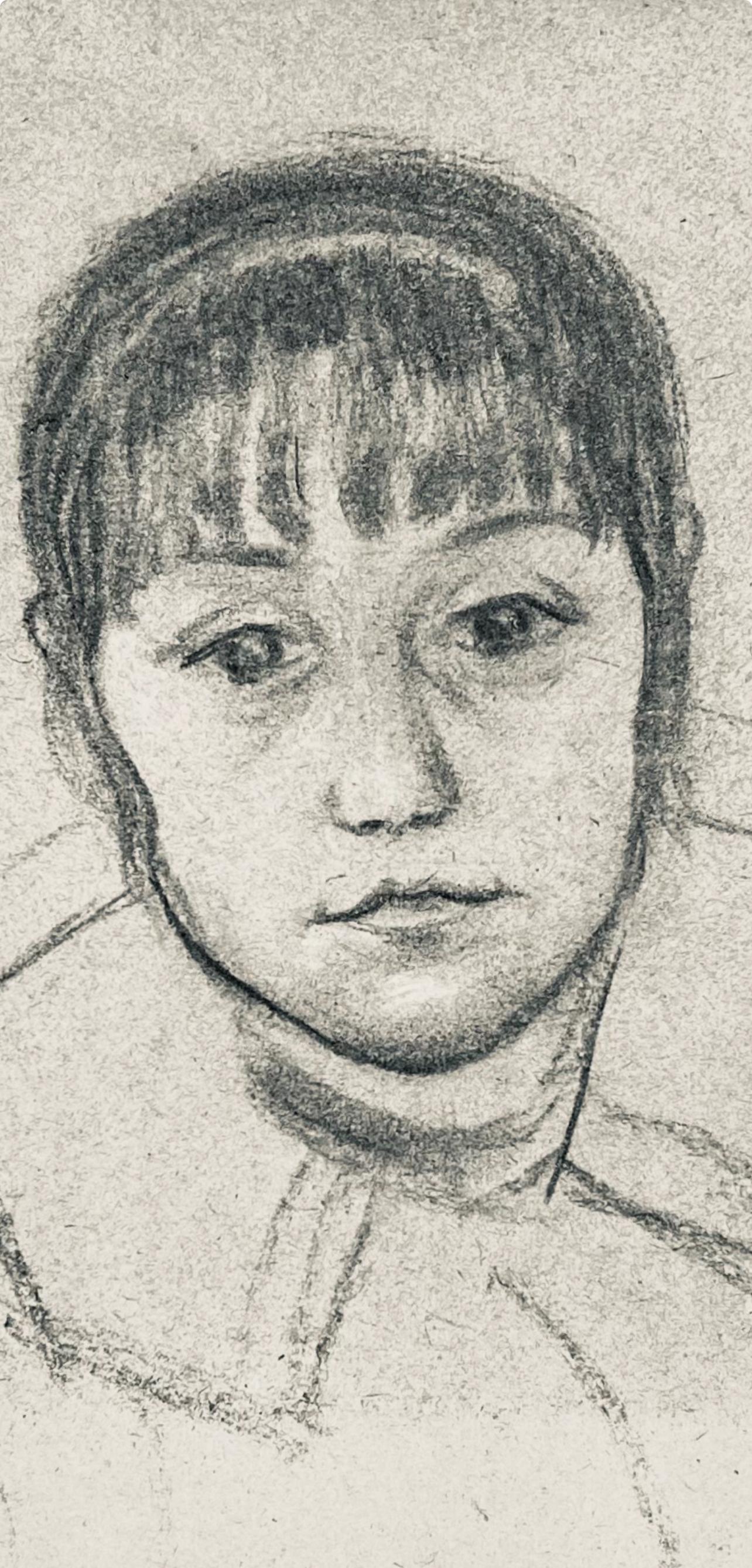 Spanisches Zigeuner-Kinder, Kopf, 24 Zeichnungen von Henry Strater im Angebot 1