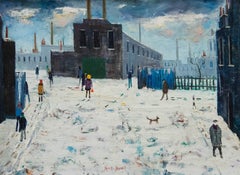 Henry Harvey - Framed 20th Century Oil, Industrial Scene