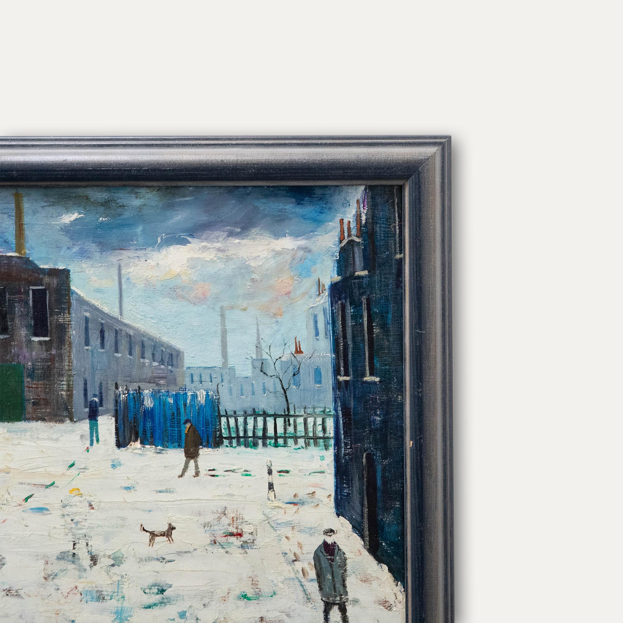 Henry Harvey - Framed 20th Century Oil, Industrial Scene 2