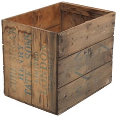 Antique Henry Tate & Sons Ltd. London Sugar Cube Wooden Crate