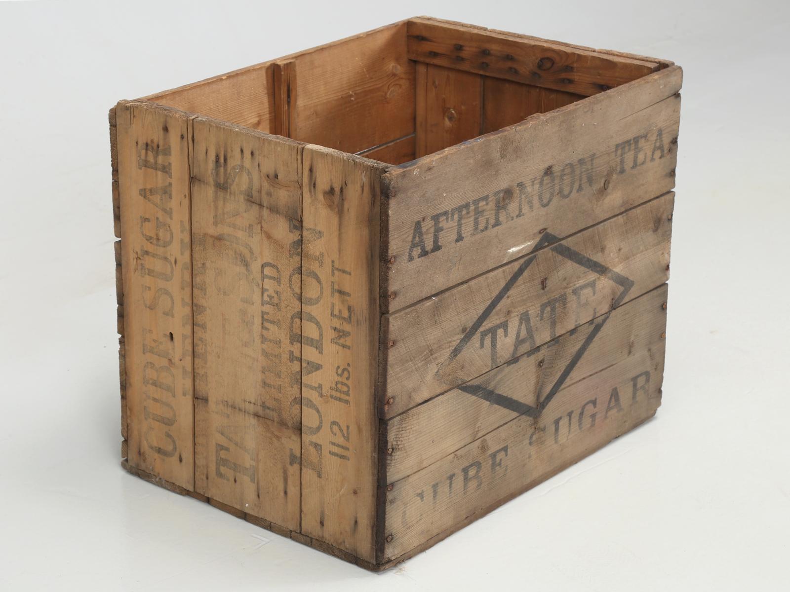 Country Henry Tate & Sons Sugar Cube Crate, circa 1900