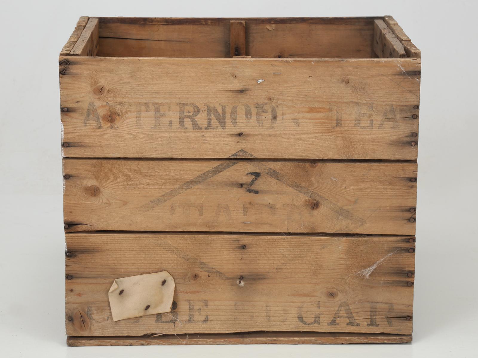 English Henry Tate & Sons Sugar Cube Crate, circa 1900