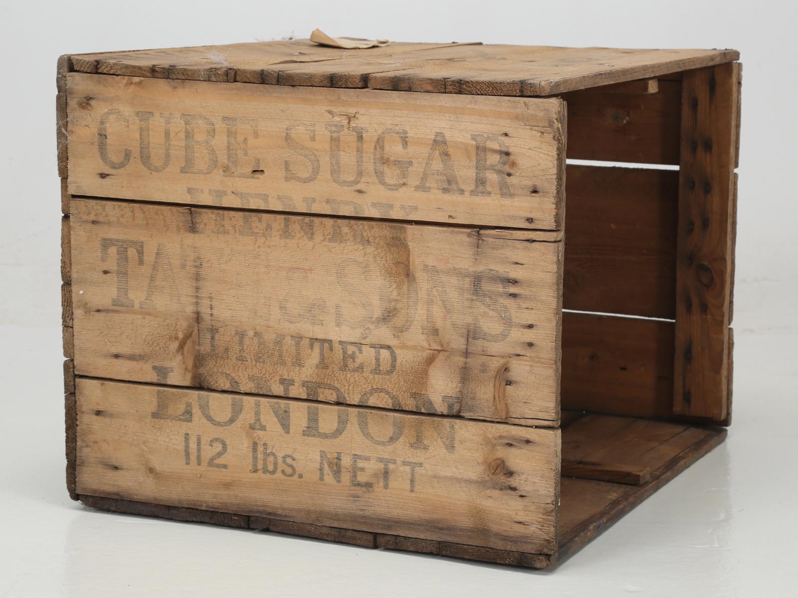 Late 19th Century Henry Tate & Sons Sugar Cube Crate, circa 1900
