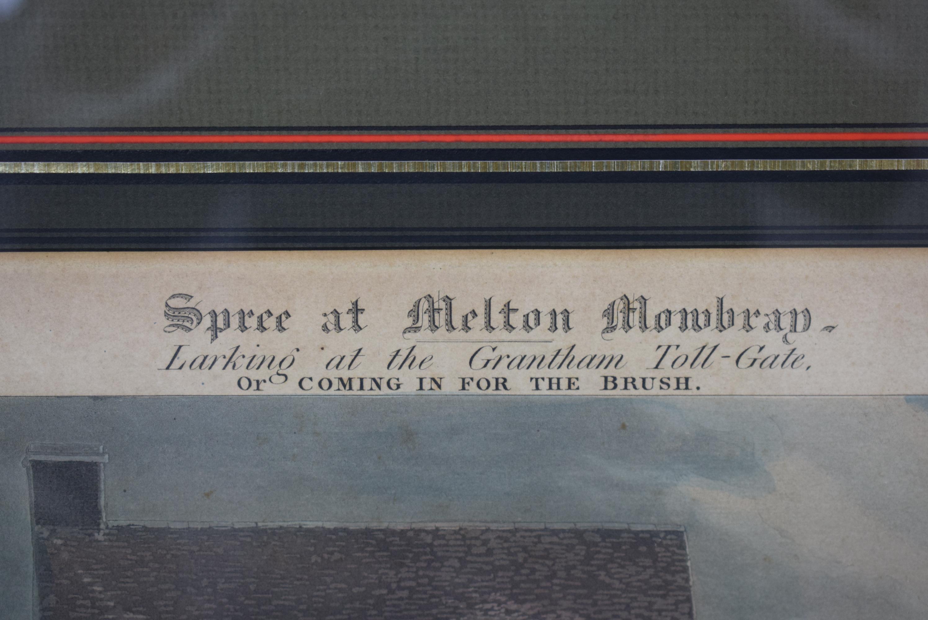 Henry Alken: „Spree At Melton Mowbray Larking At The Grantham Toll-Gate“ im Angebot 1
