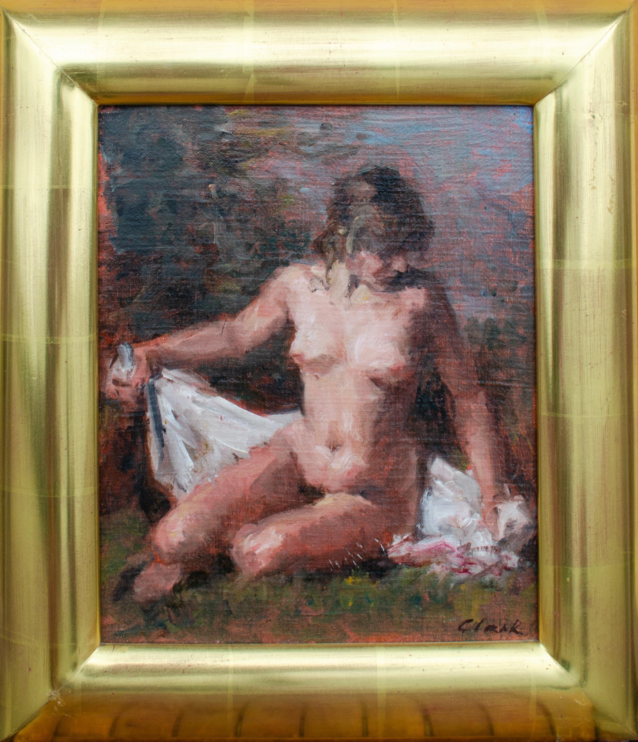 Figura nuda in natura di Henry Thomas Clark 1