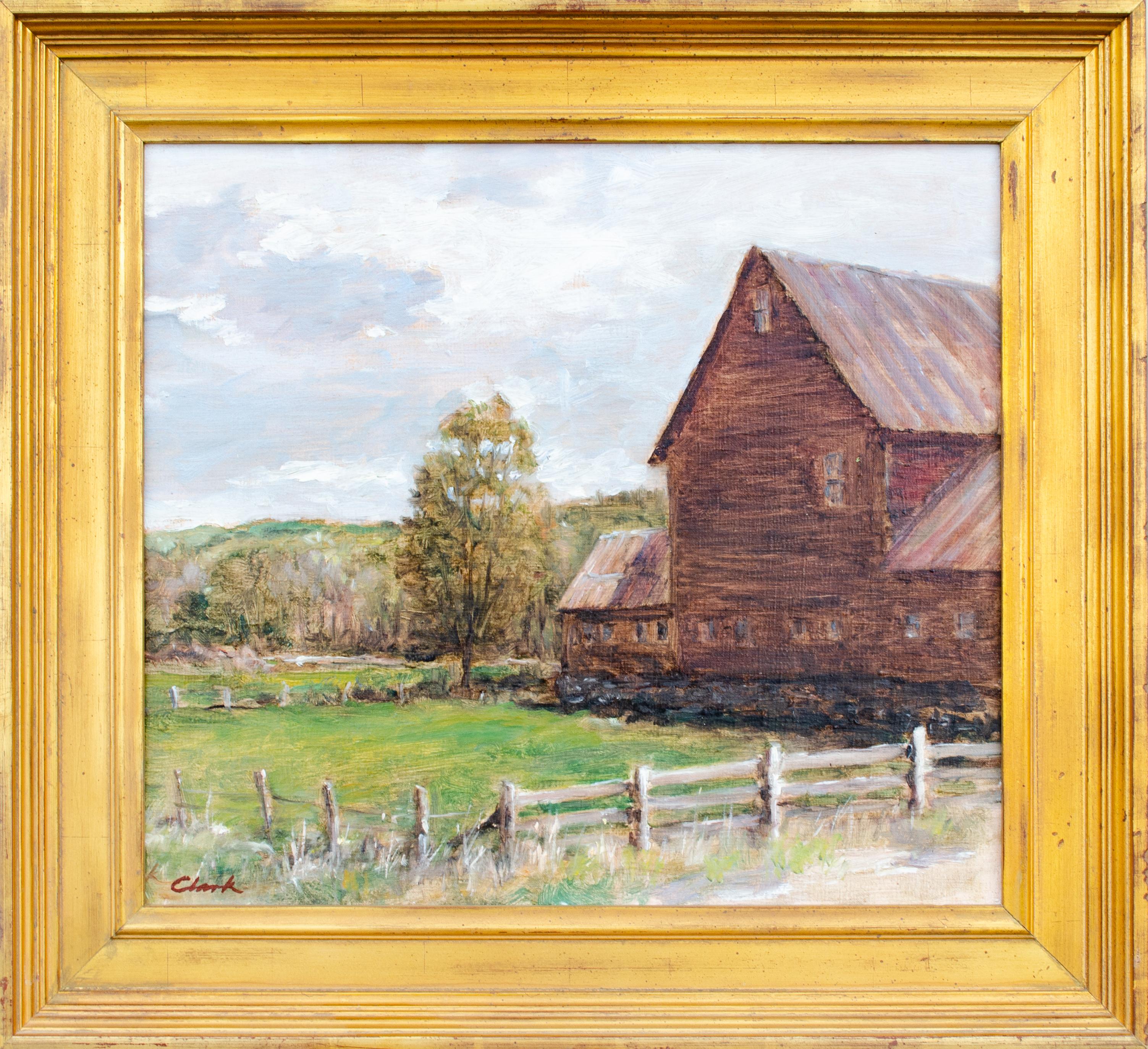 Pintura de la granja de Vermont de Henry Thomas Clark en venta 1