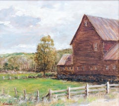 Vermont Farmhouse Painting by Henry Thomas Clark