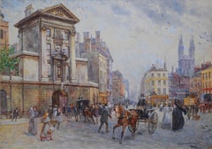 Henry VIII’s Gate 1899 - 19th Century Watercolour of Victorian London