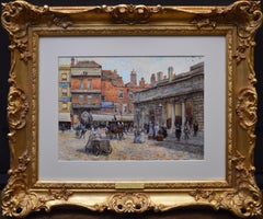 St Bartholomews Smithfield 1899 - 19. Jahrhundert Aquarell des viktorianischen Londons