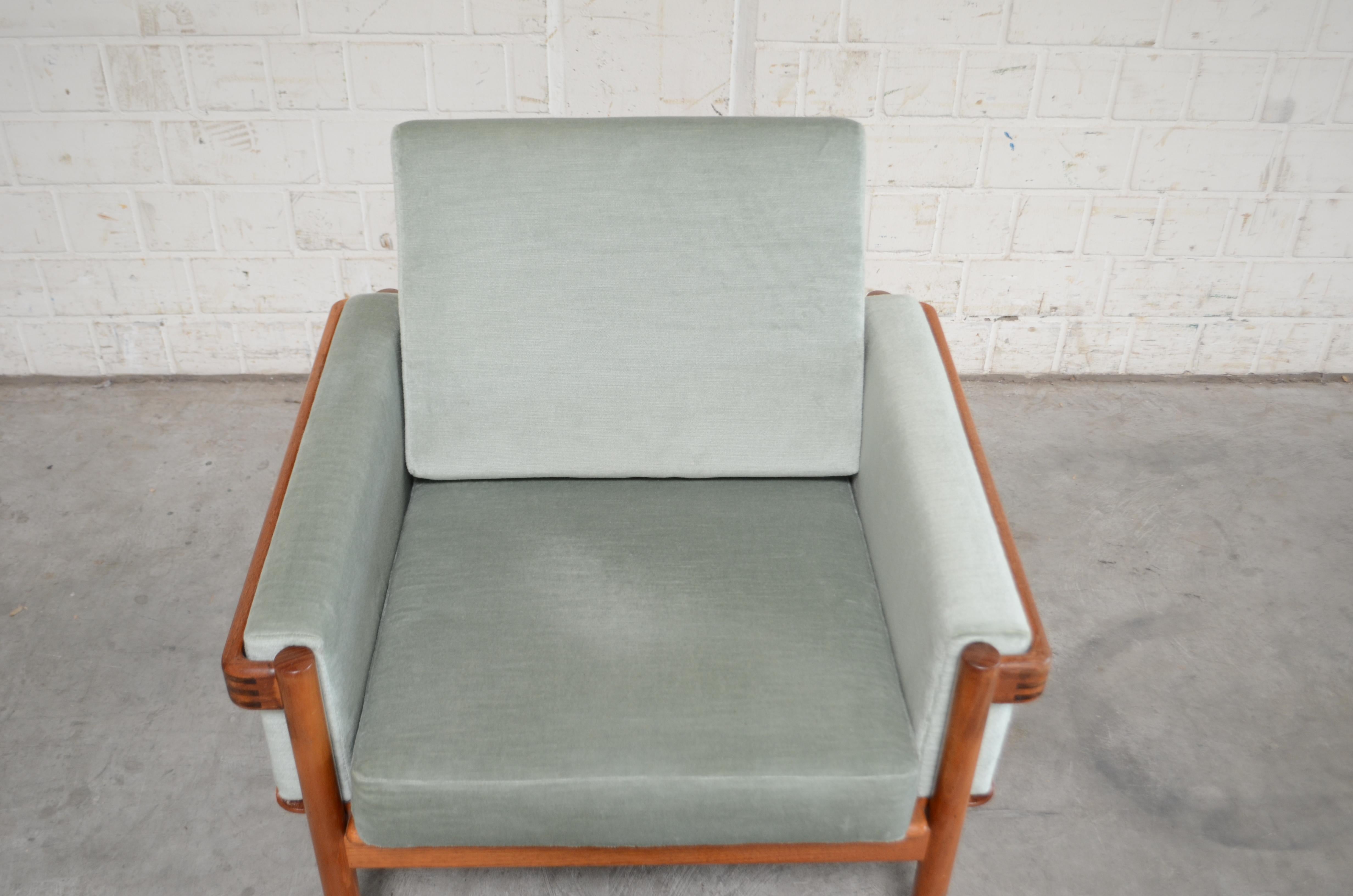 Scandinavian Modern Henry Walter Klein Danish Modern Teak Easy Chair for Bramin For Sale