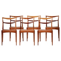 Henry W. Klein Set of 6 Rosewood Dining Chairs, circa 1960s