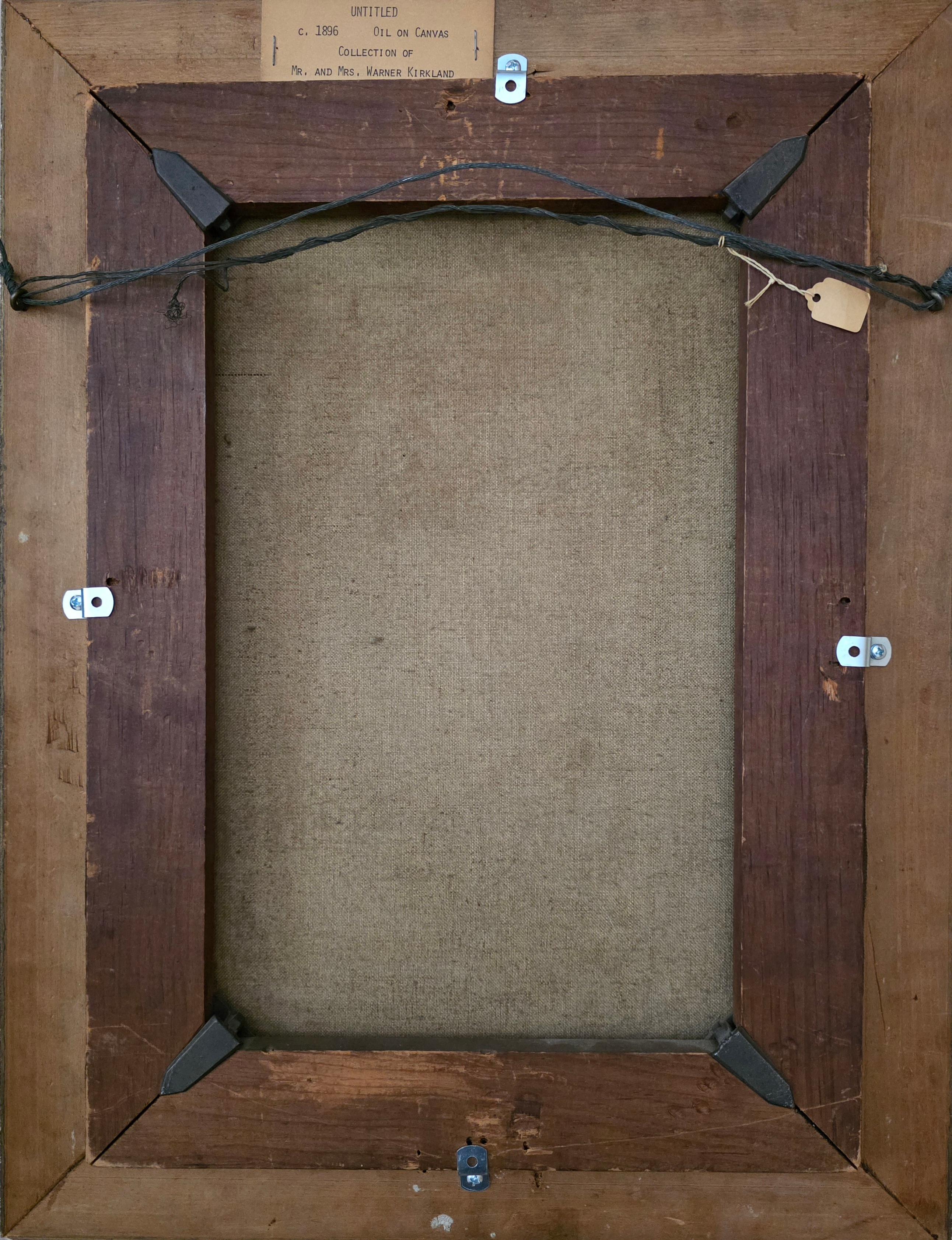 Tranquillité des bois - Marron Landscape Painting par Henry Walcott Boss