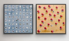 Adumbral II & Consone II, diptyque, peinture originale, acrylique sur toile