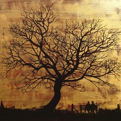 Building Castles IV, Original painting, Acrylic on canvas, contemporary