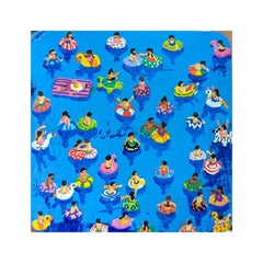 Buoyant XVI, Original painting, Acrylic on Board, contemporary