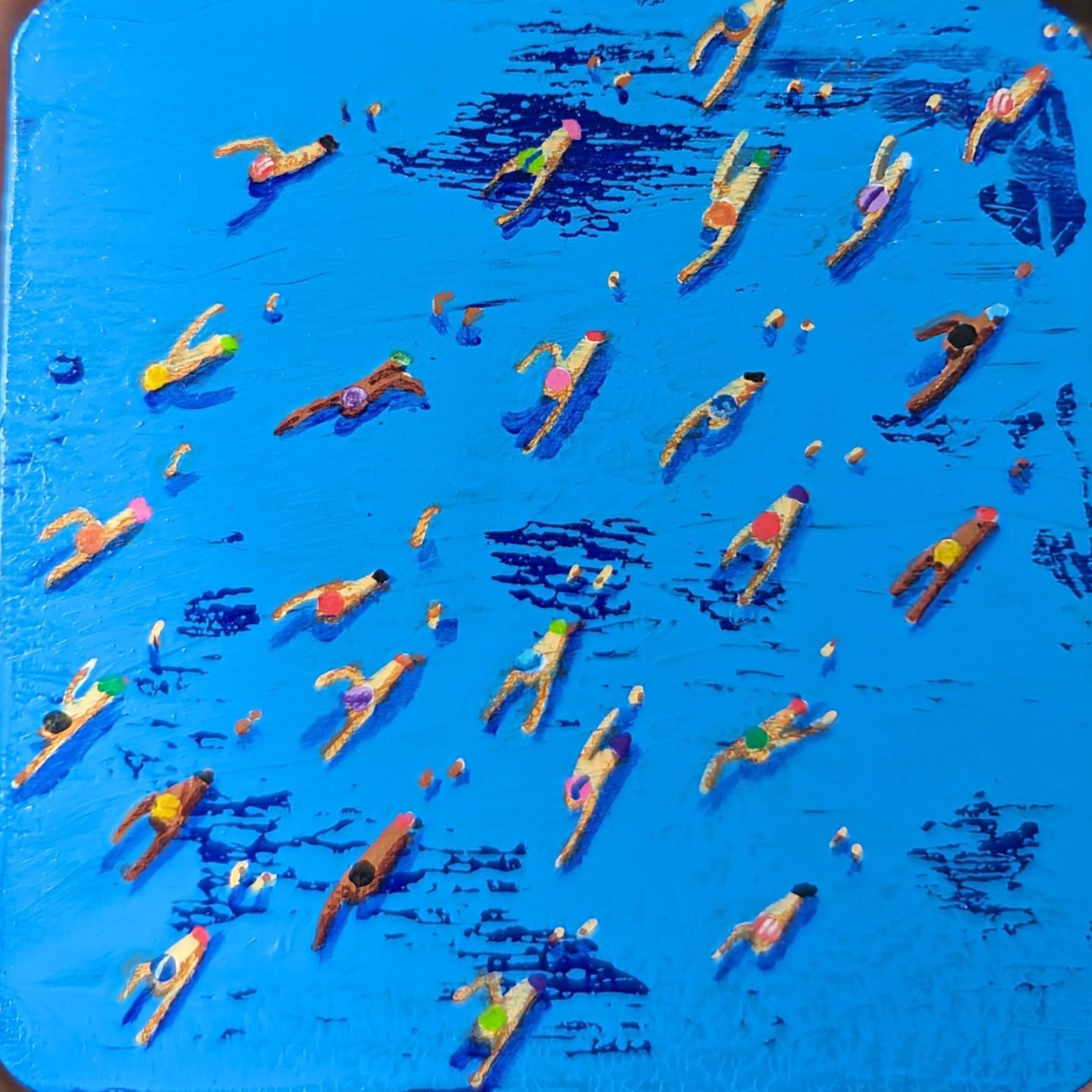 Buoyant XVIII, Original painting, Acrylic on Board, contemporary