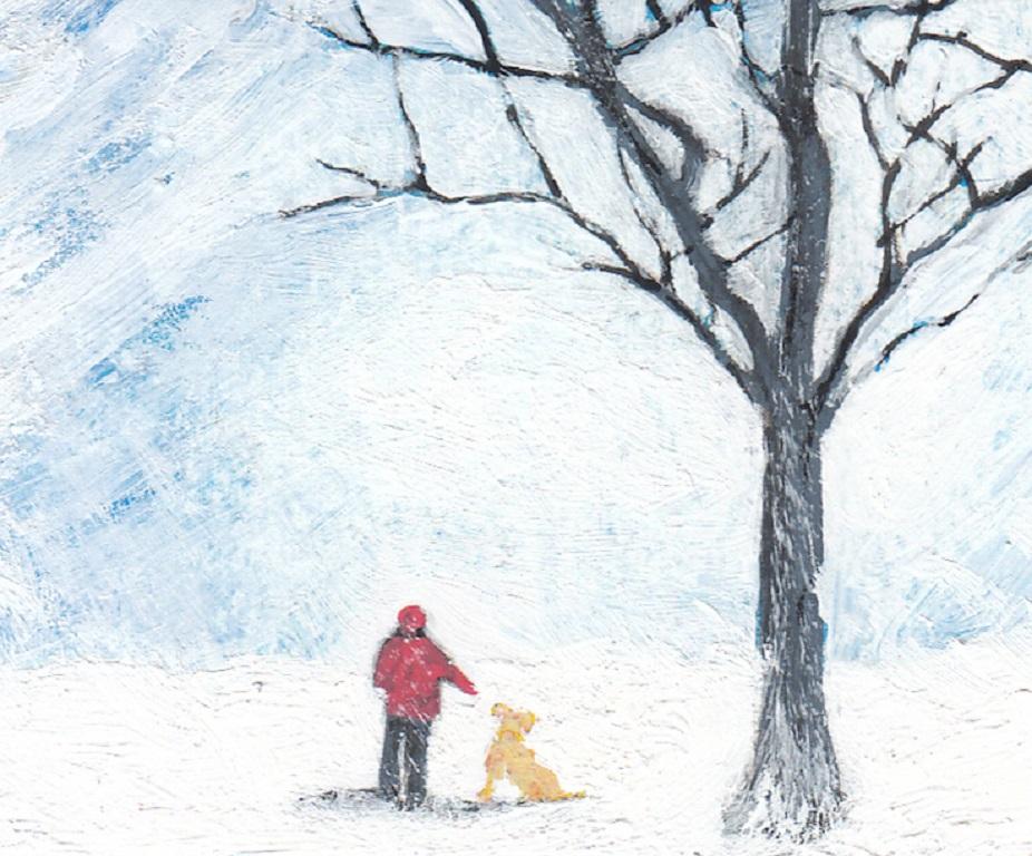 Familiar II, Henry Walsh, Pintura de paisaje, Arte canino, Escena de bosque en venta 4