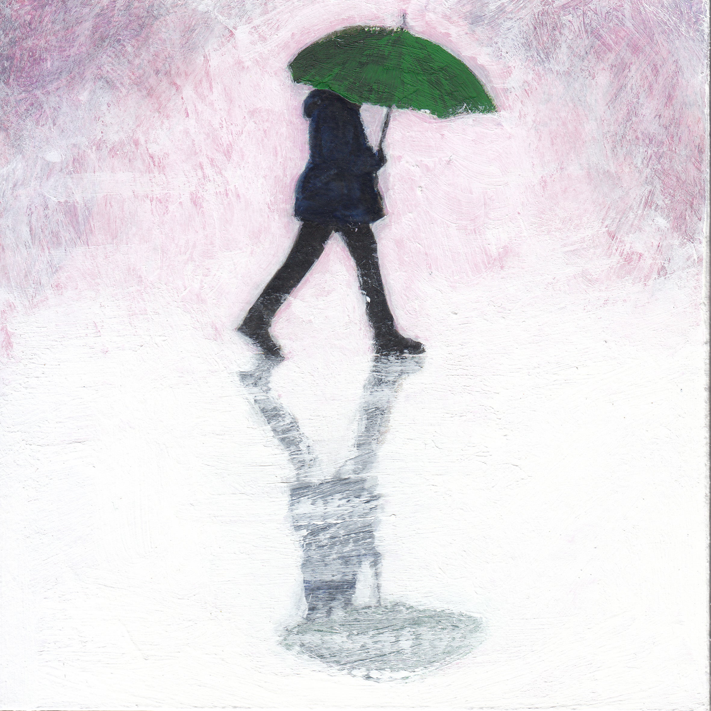 peinture acrylique parapluie