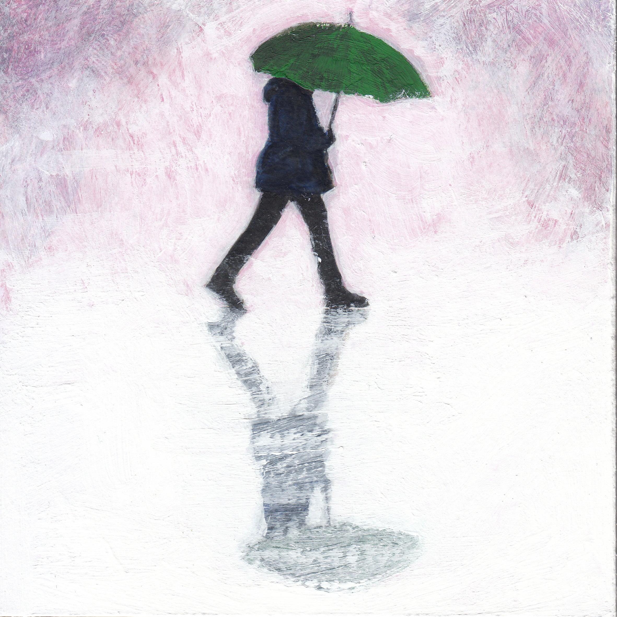 Parapluie XX Acrylic Painting by Henry Walsh, 2022