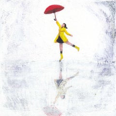Singing II, Original painting, Acrylic on Board, contemporary