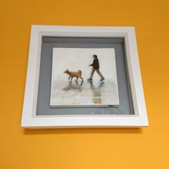 Sociis X, Original painting, Acrylic on Board, Dogs, Animals, Pets, Walking dog