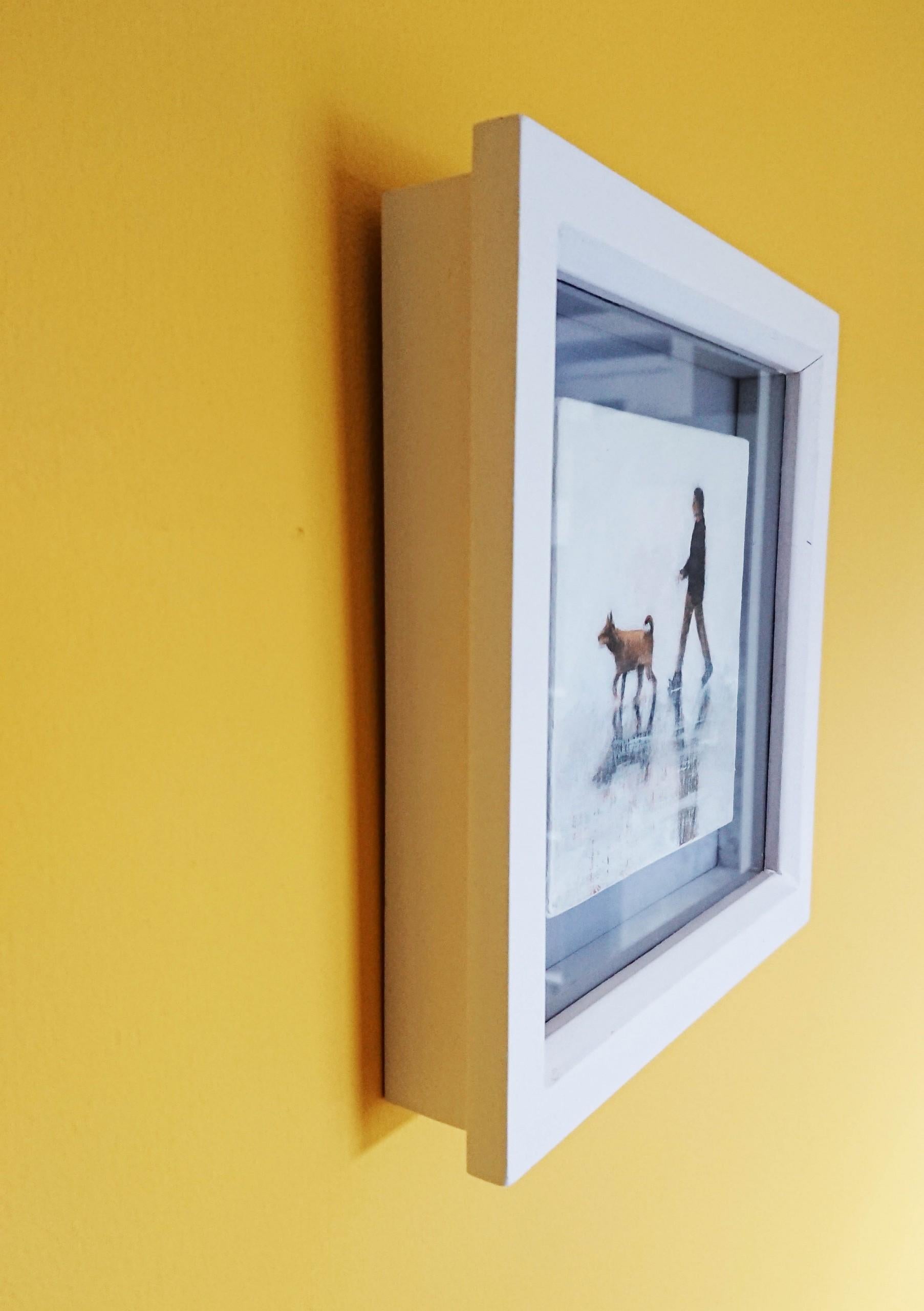 Sociis X, Pintura original, Acrílico sobre tabla, Perros, Animales, Mascotas, Perro de paseo - Painting Contemporáneo de Henry Walsh