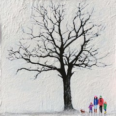 Tribe IV, Original painting, Acrylic on Board, contemporary