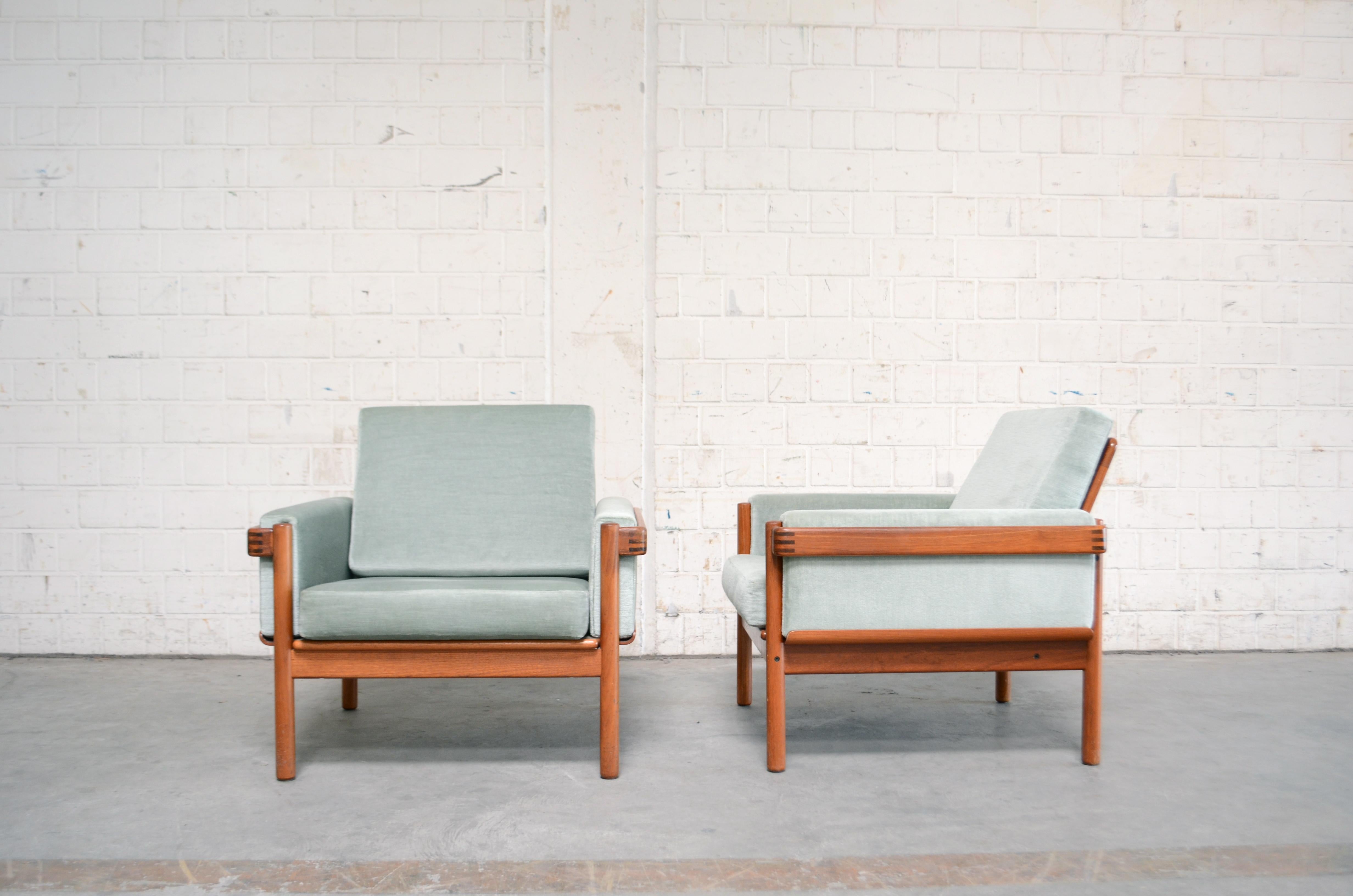 Henry Walter Klein Danish Modern Living Room Set Teak Sofa & 2 Chairs for Bramin 7