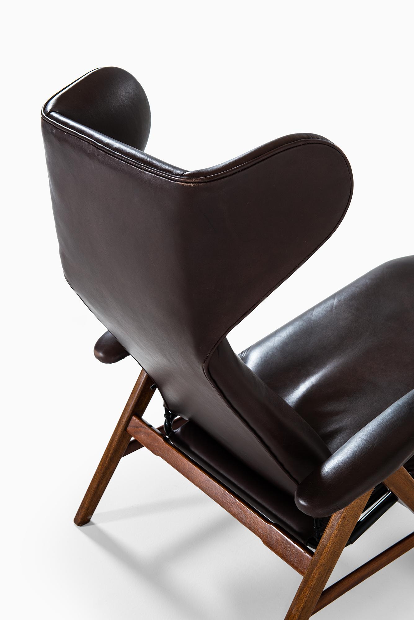 Mid-20th Century Henry Walter Klein Reclining Chair by Bramin Møbler in Denmark For Sale