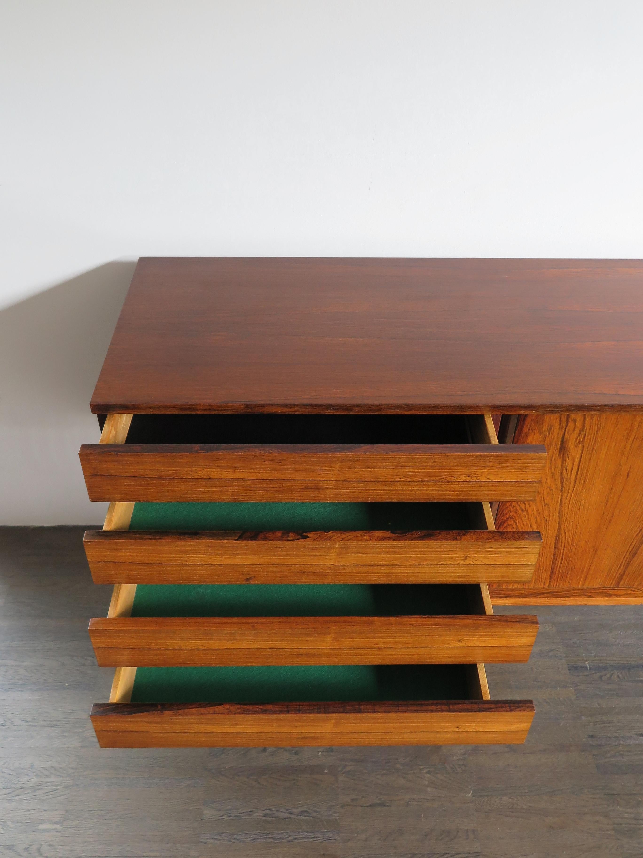 Henry Walther Klein Scandinavian Midcentury Dark Wood Sideboard, 1950s 5