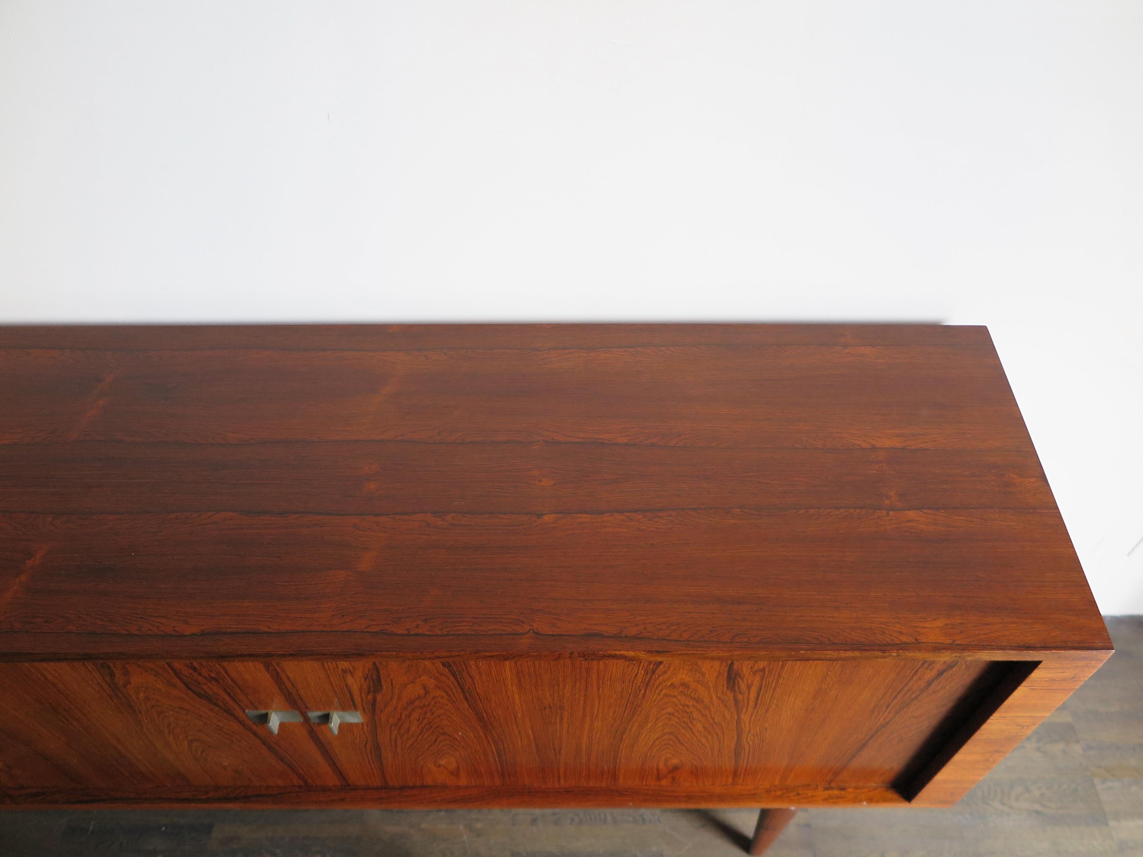 Henry Walther Klein Scandinavian Midcentury Dark Wood Sideboard, 1950s 8