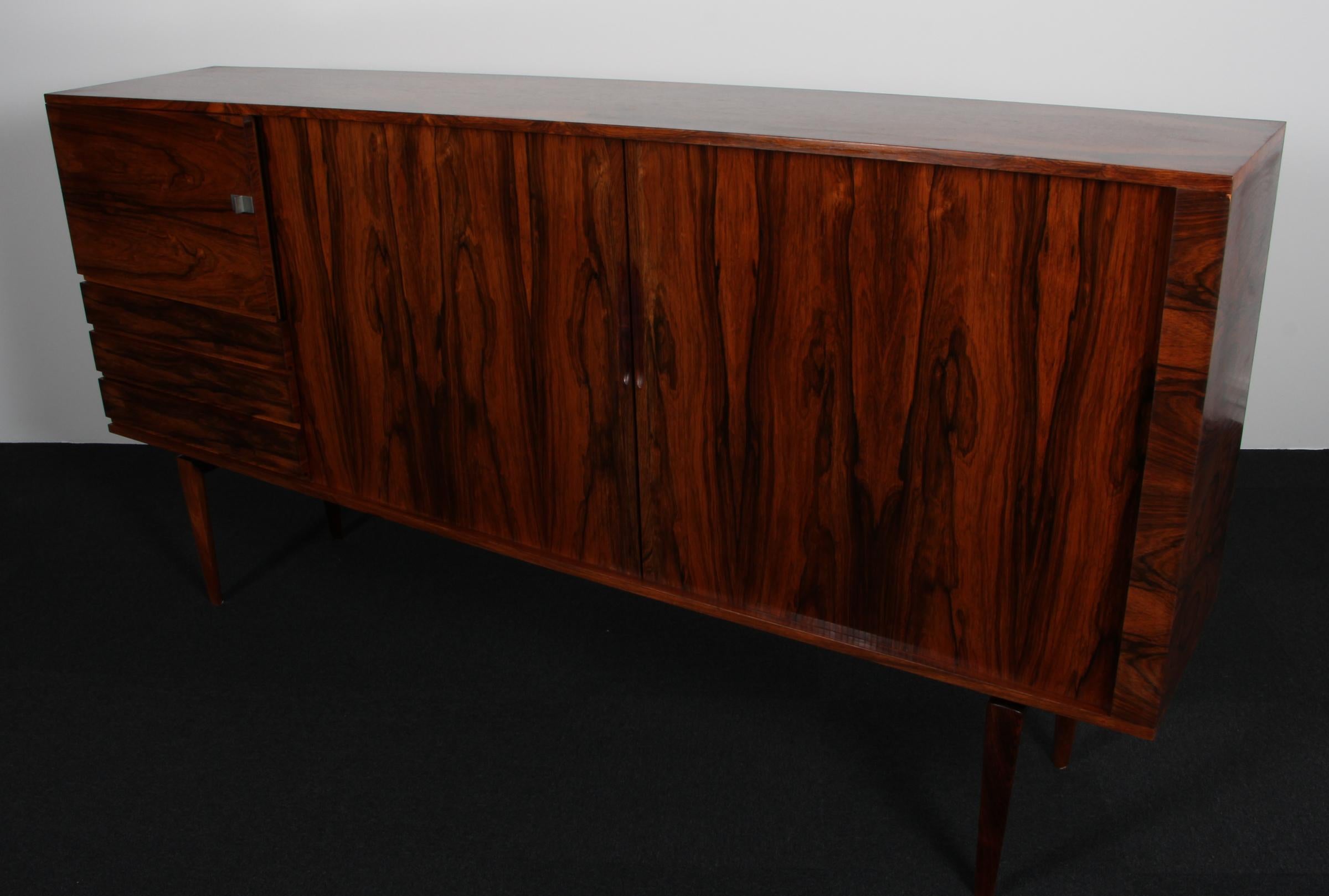 Scandinavian Modern Henry Walther Klein Scandinavian Midcentury rosewood Sideboard, 1950s For Sale