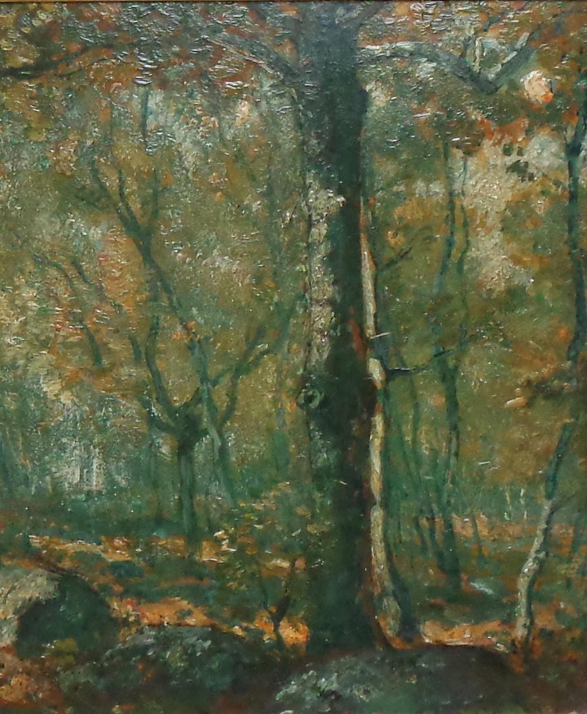 Henry Ward Ranger Paisaje de Connecticut Pintura al óleo 1858-1916 Tonalista estadounidense en venta 2