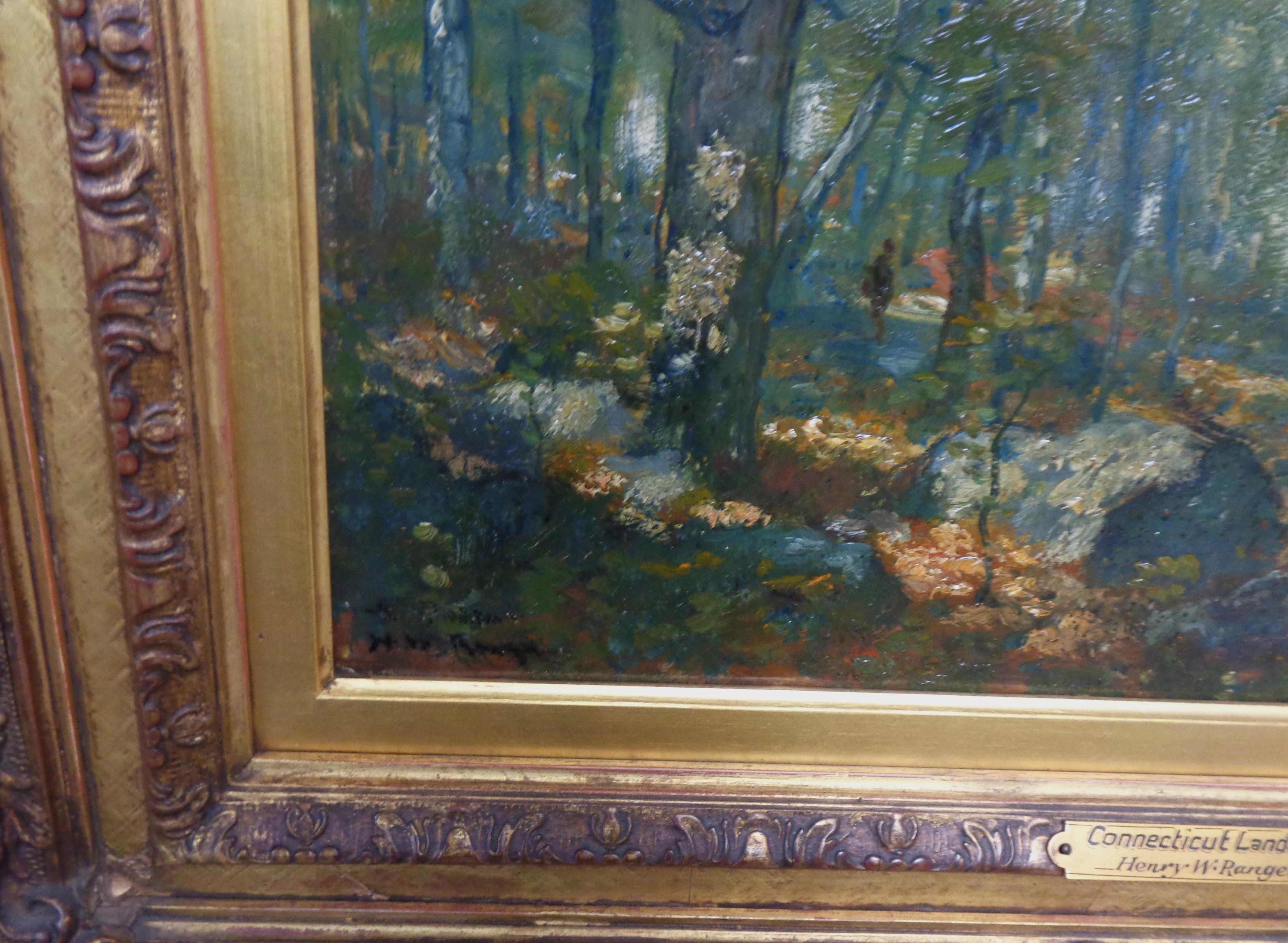 Henry Ward Ranger Connecticut Landscape Oil Painting 1858–1916 American Tonalist For Sale 1