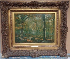 Used Henry Ward Ranger Connecticut Landscape Oil Painting 1858–1916 American Tonalist