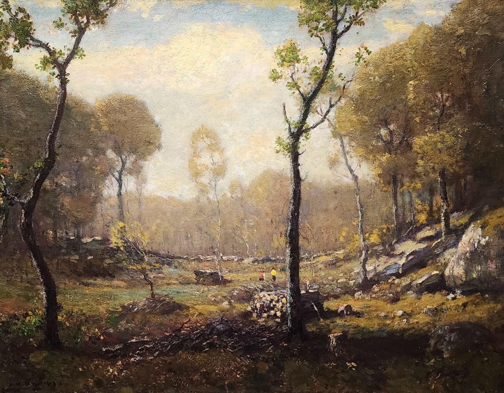 Verano tardío en Mason's Island, Colonia artística de Old Lyme, Connecticut, Tonalista - Painting de Henry Ward Ranger