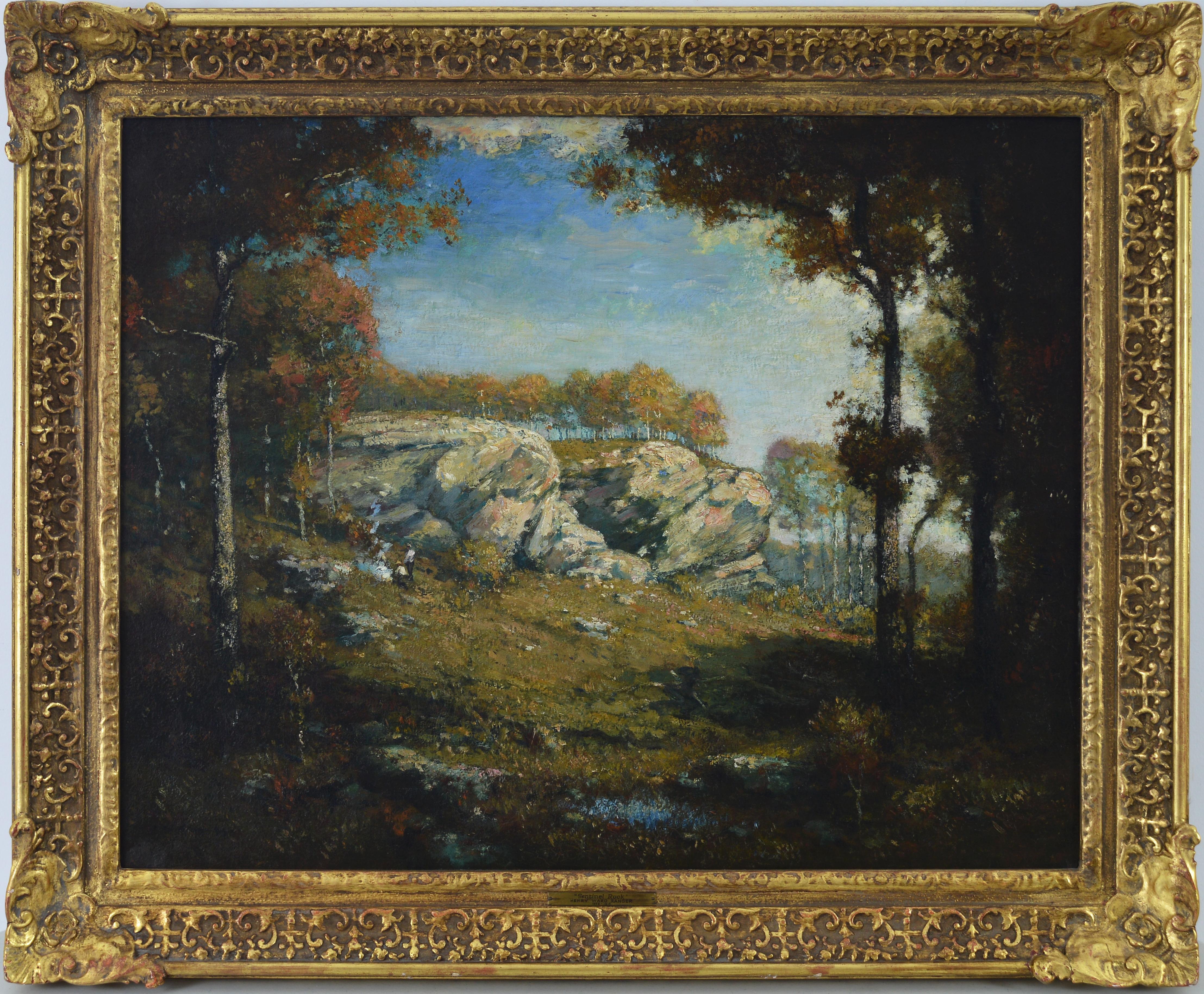 Henry Ward Ranger Landscape Painting - Sentinel Rock