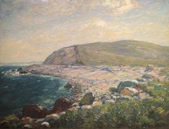 "Stony Cove and Headland, " Henry Ward Ranger, Coastal Landscape, Seascape