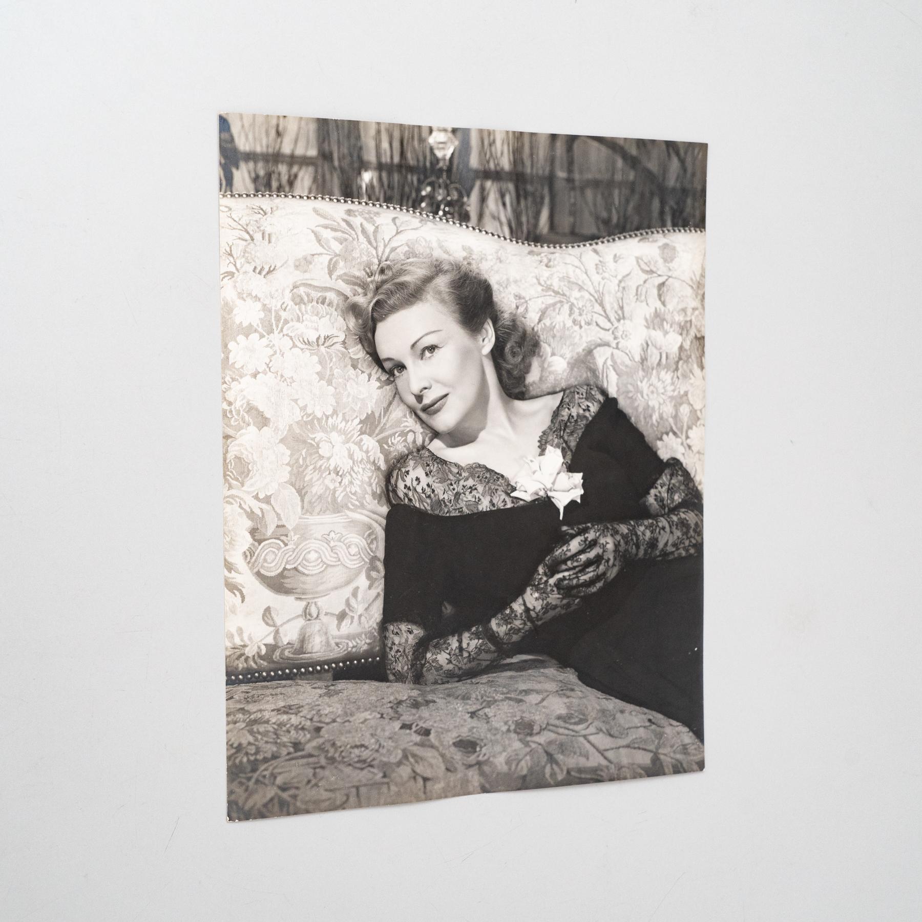 Américain Photographie en noir et blanc de Madeleine Carroll par Henry Waxman en vente