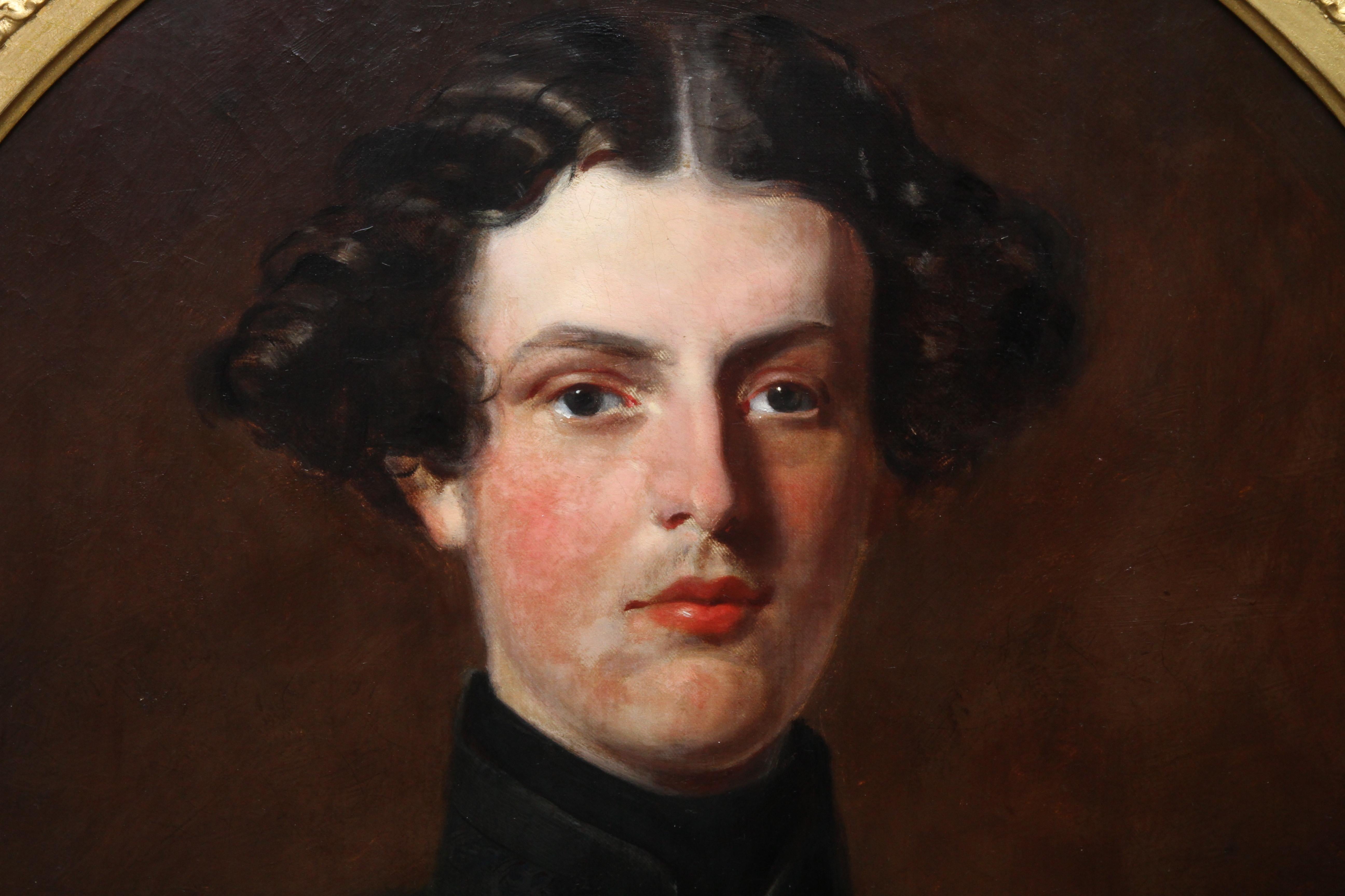 Portrait militaire de l'honorable Edward Brownlow - peinture à l'huile britannique du 19e siècle 1