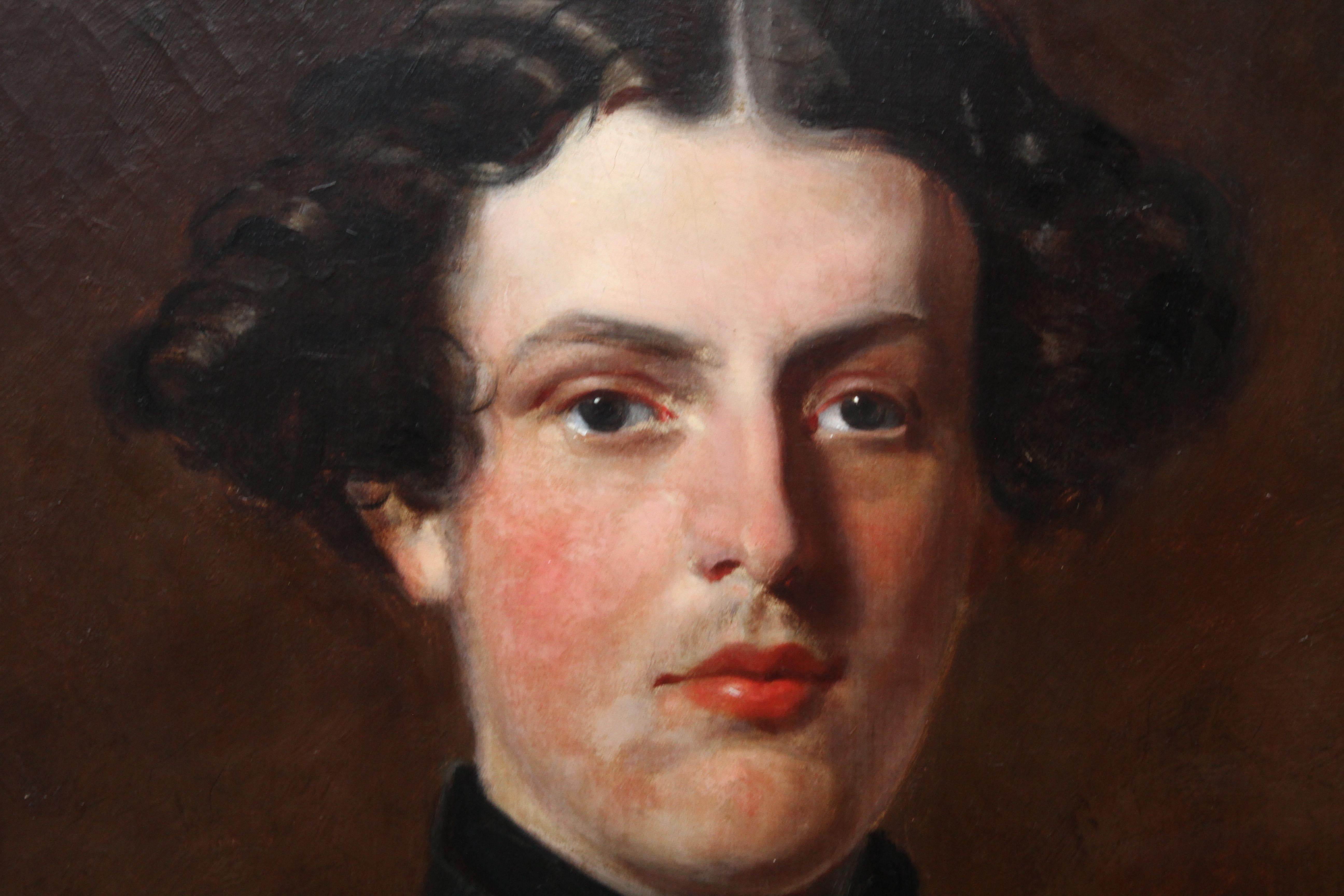 Portrait militaire de l'honorable Edward Brownlow - peinture à l'huile britannique du 19e siècle 2