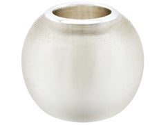 Victorian Glass and Sterling Silver Match Striker / Paperweight