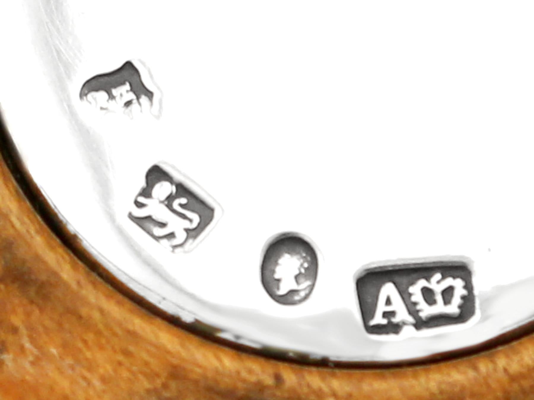 Argent Henry Wilkinson & Co. Antique sous-verre victorien en argent sterling en vente