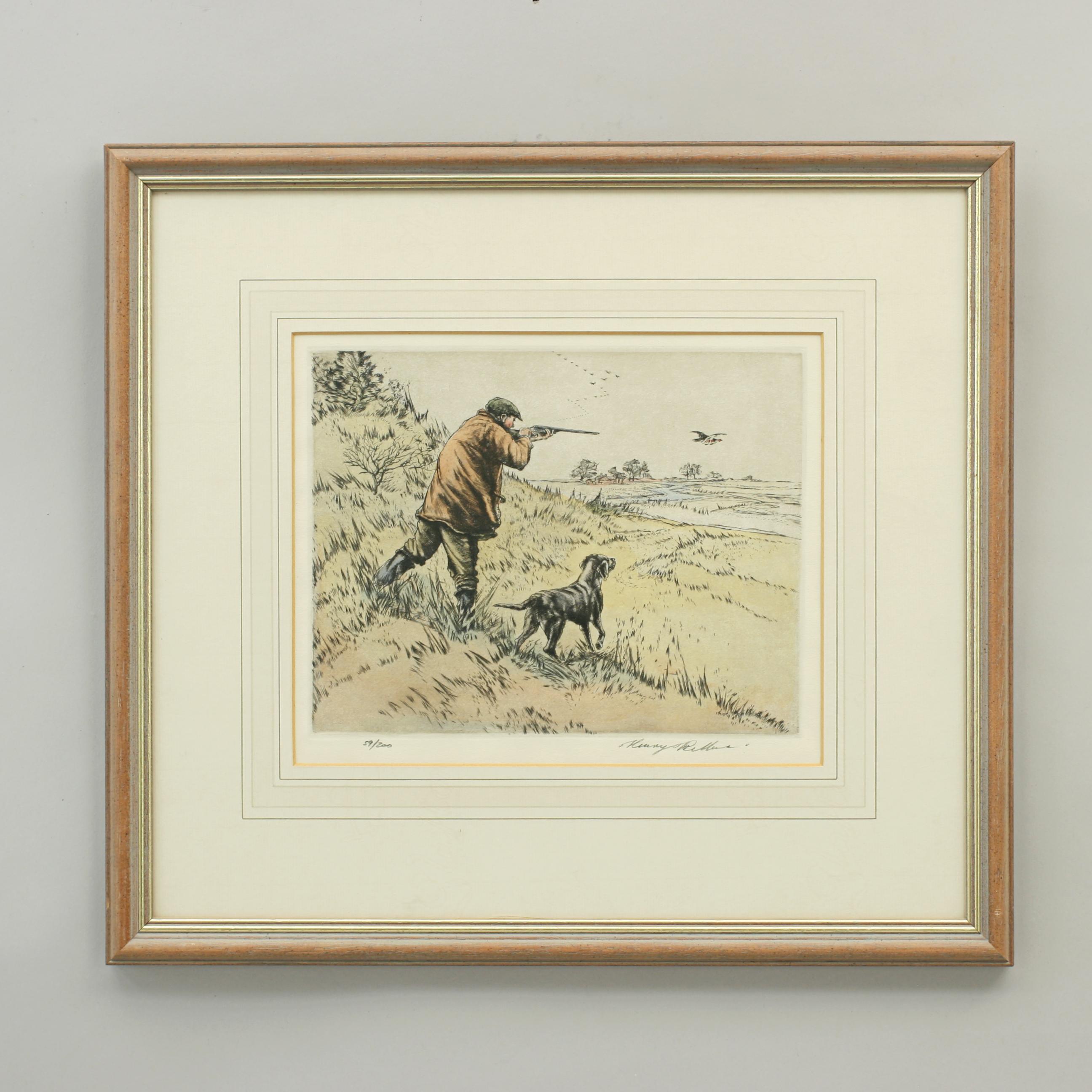 English Henry Wilkinson Shooting Etching
