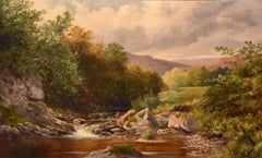 Oil Painting by  "A Stream near Buxton"