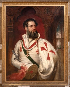 Portrait of Thomas Dawson (1811-1899), Knight Of Malta, 19th Century