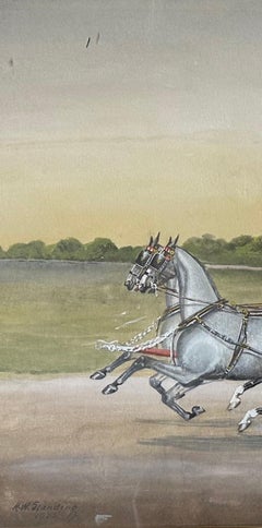 Henry William Standing (British, 1894-1931) Equestrian Watercolor & Gouache