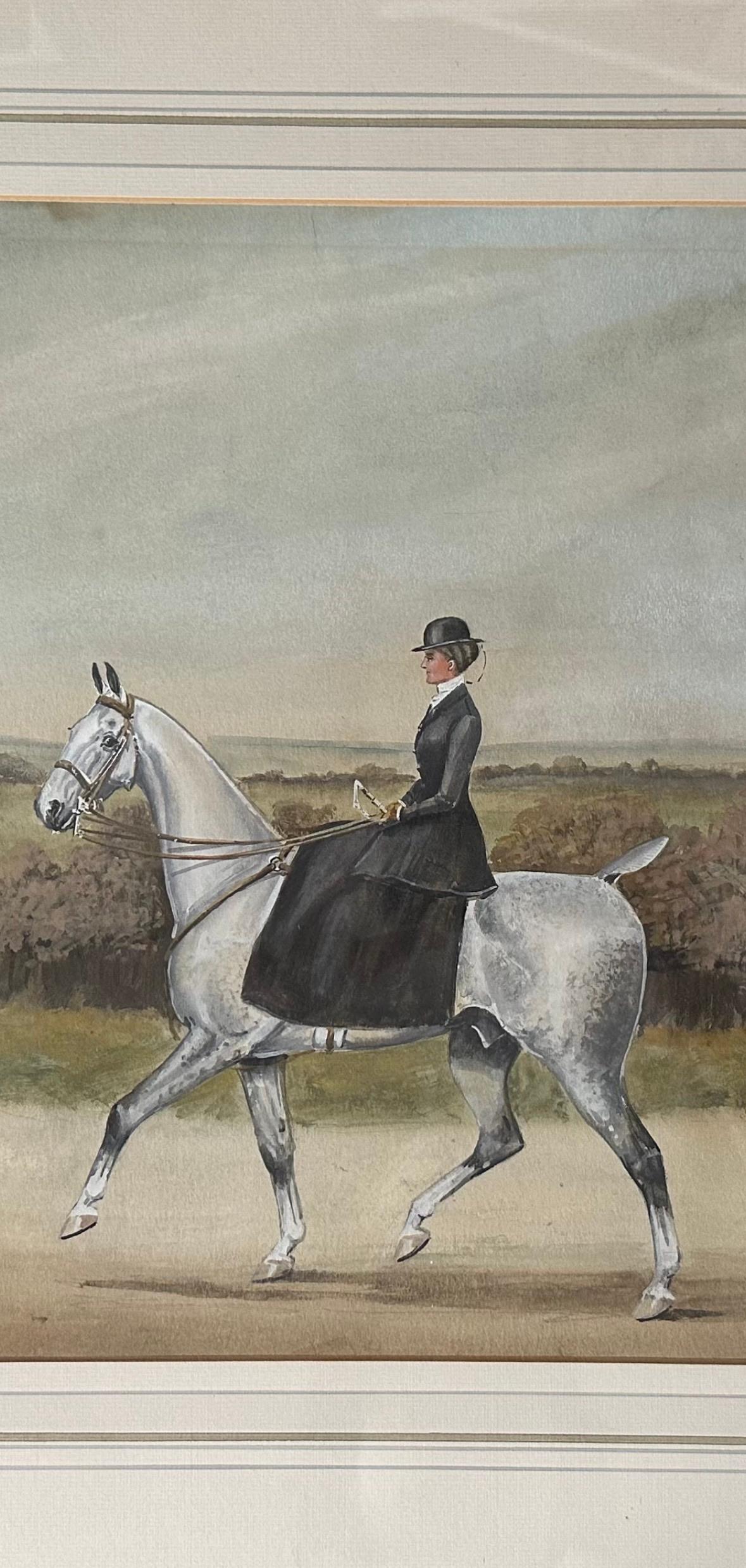 Early 20th Century Henry William Standing (British, 1894-1931) Equine Painting For Sale
